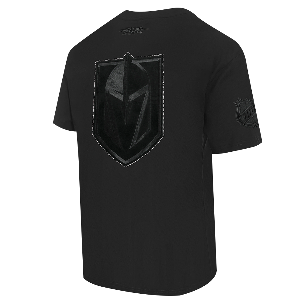 NHL VEGAS GOLDEN KNIGHTS BLACKOUT MEN'S CJ DROP SHOULDER TEE (BLACK)