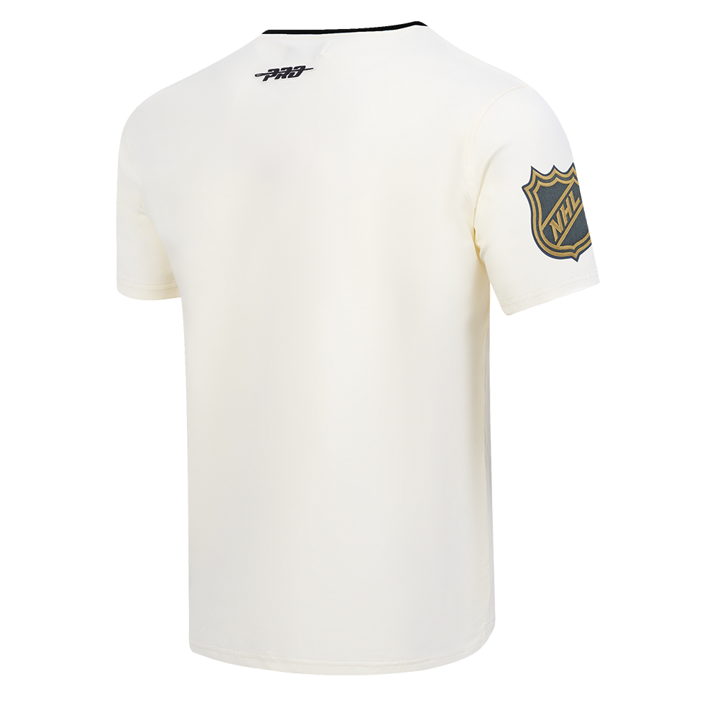 NHL VEGAS GOLDEN KNIGHTS MODERN ORIGINALS MEN'S RINGER TEE (EGGSHELL/ BLACK)