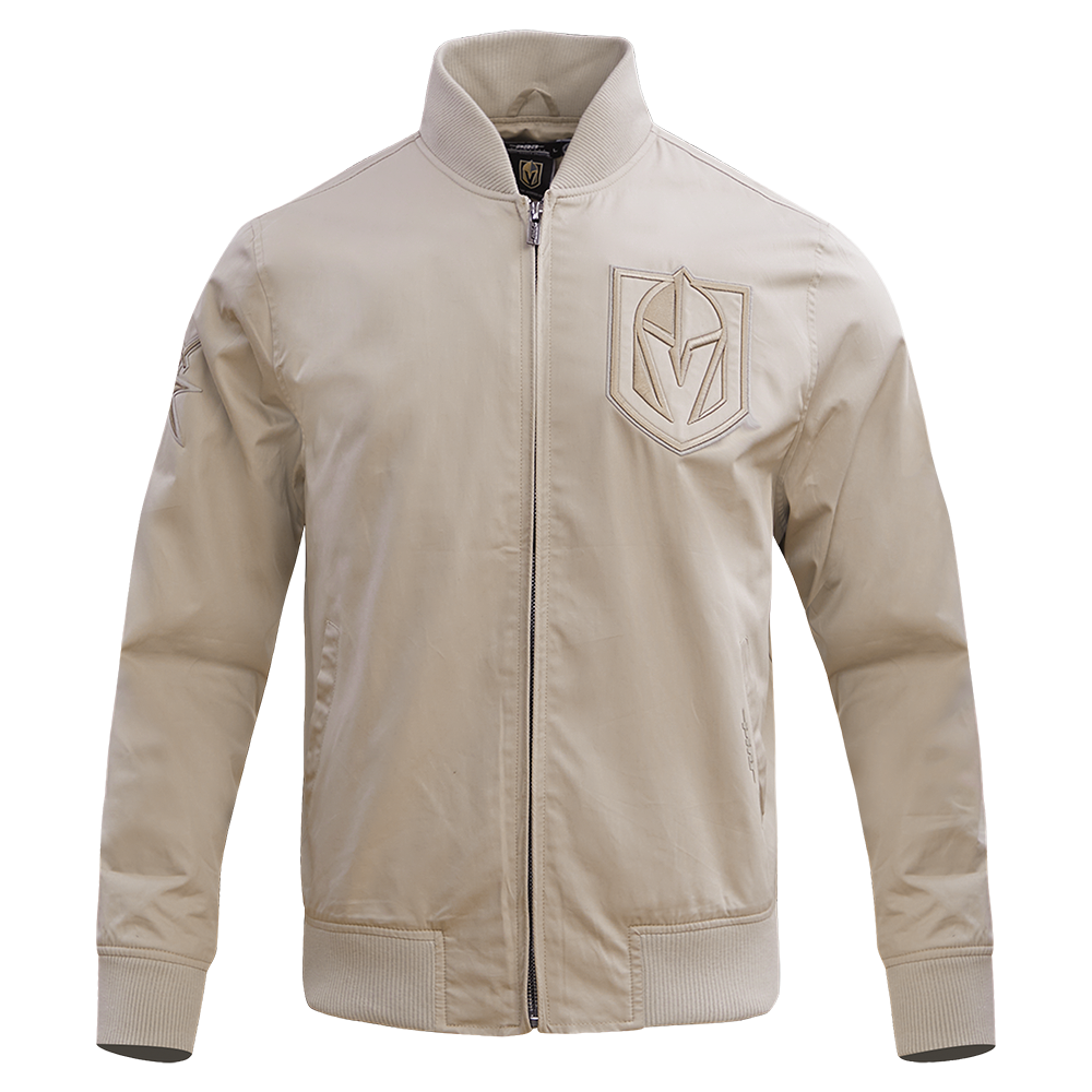 NHL VEGAS GOLDEN KNIGHTS NEUTRAL TWILL JACKET (TAUPE)