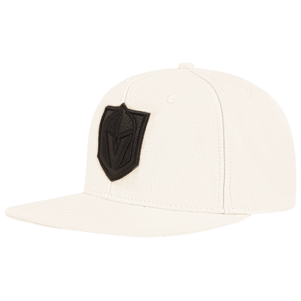 NHL VEGAS GOLDEN KNIGHTS  TRIPLE TONAL WOOL SNAPBACK HAT (EGGSHELL)