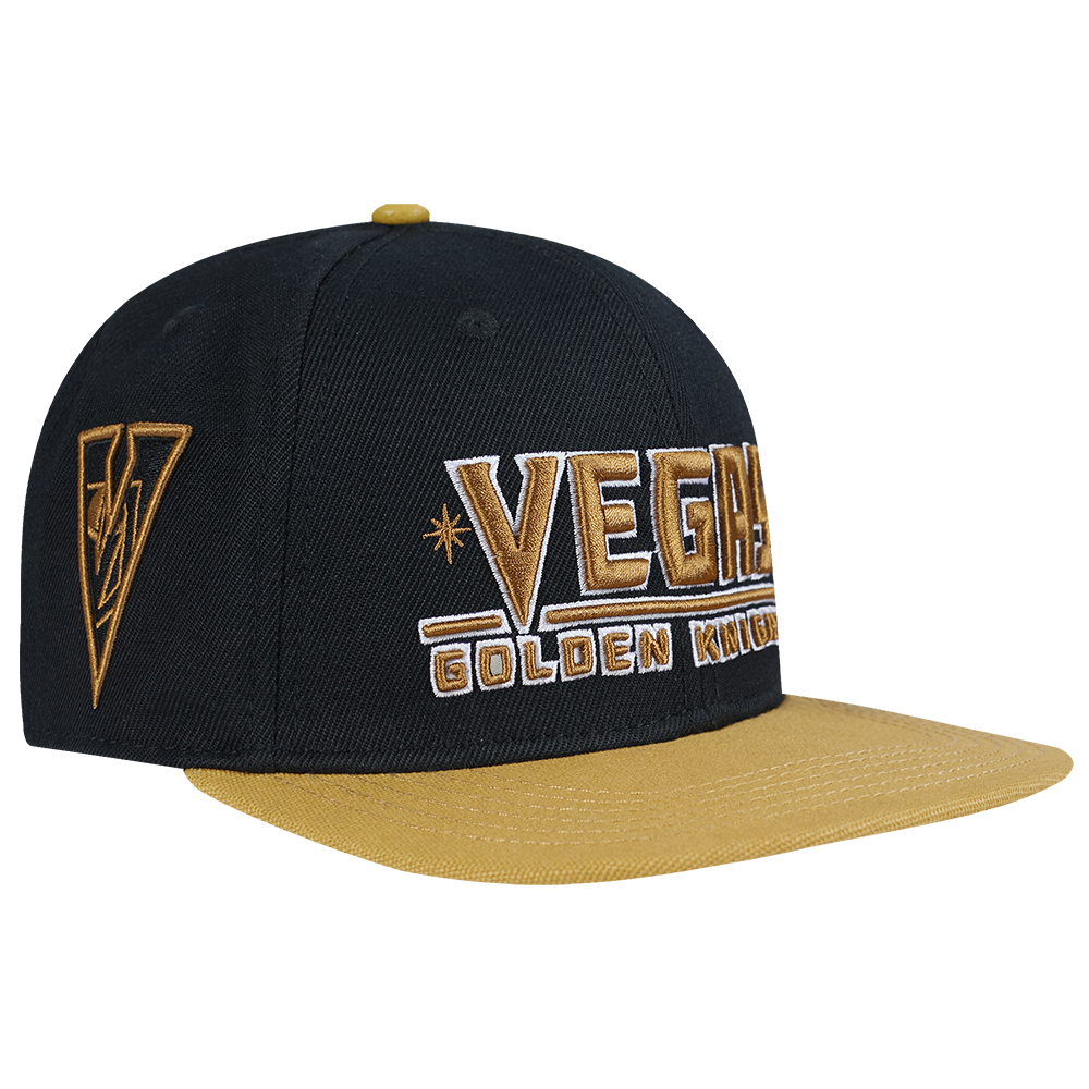 NHL VEGAS GOLDEN KNIGHTS WORDMARK 2 TONE SNAPBACK (GOLD/BLACK)