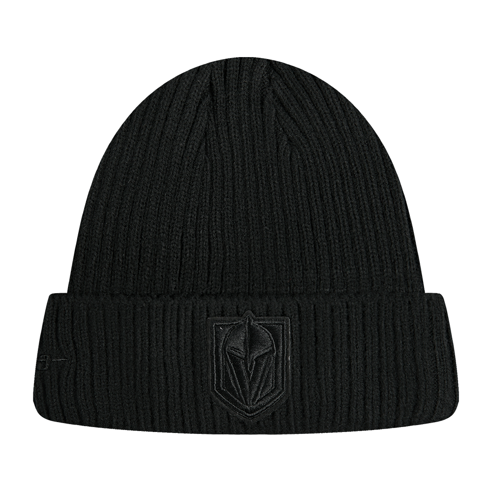 NHL VEGAS GOLDEN KNIGHTS BLACKOUT UNLINED PRO BEANIE CUFFED (BLACK)