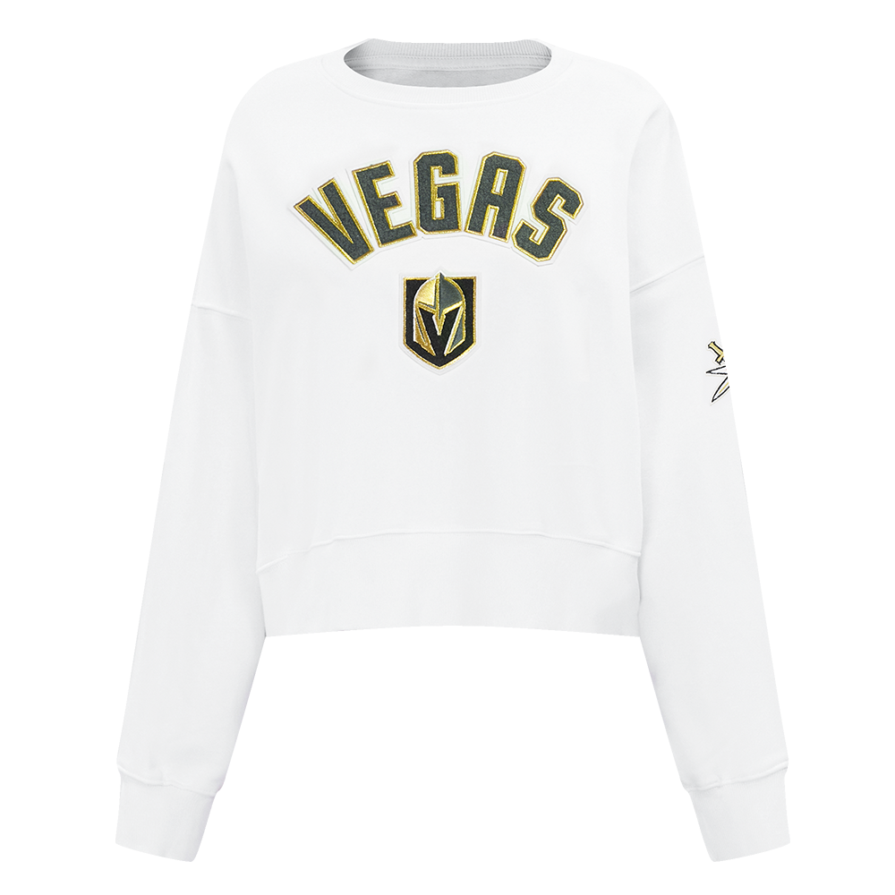 NHL VEGAS GOLDEN KNIGHTS CLASSIC WOMEN S FLC CREWNECK WHITE Pro Standard
