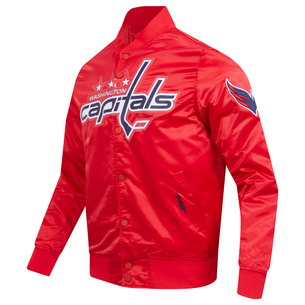 NHL WASHINGTON CAPITALS CLASSIC SATIN JACKET (RED)