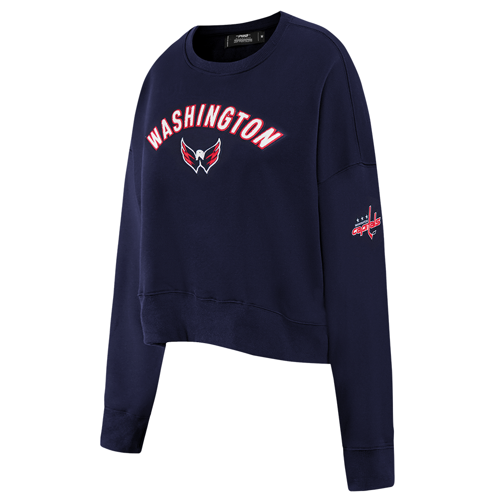 NHL WASHINGTON CAPITALS CLASSIC WOMEN'S FLC CREWNECK (MIDNIGHT NAVY)