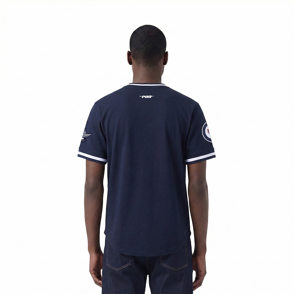 NHL WINNIPEG JETS CLASSIC CHENILLE MEN'S DK TEE (MIDNIGHT NAVY)