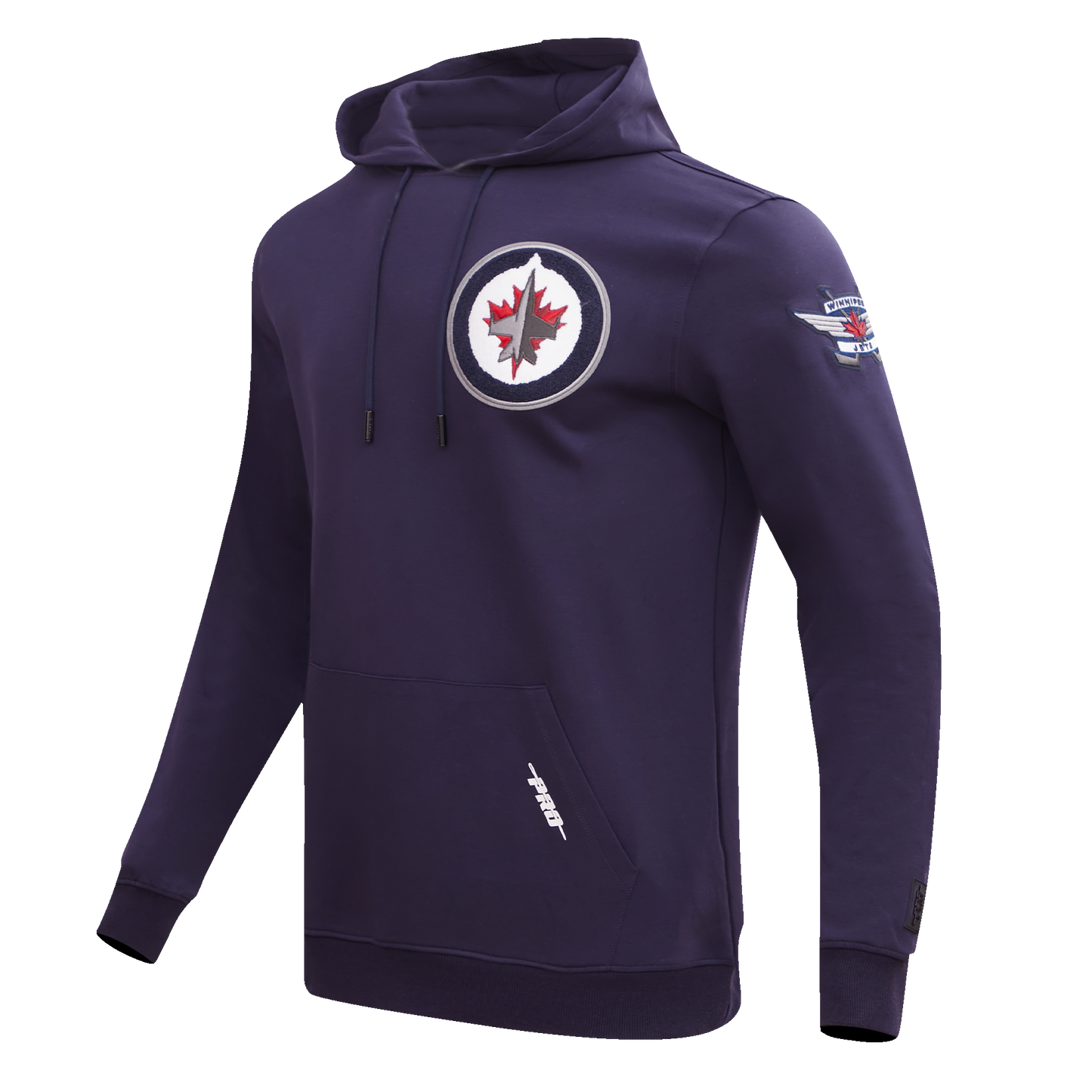 NHL WINNIPEG JETS CLASSIC CHENILLE DOUBLE KNIT PULLOVER HOODIE (MIDNIGHT NAVY)