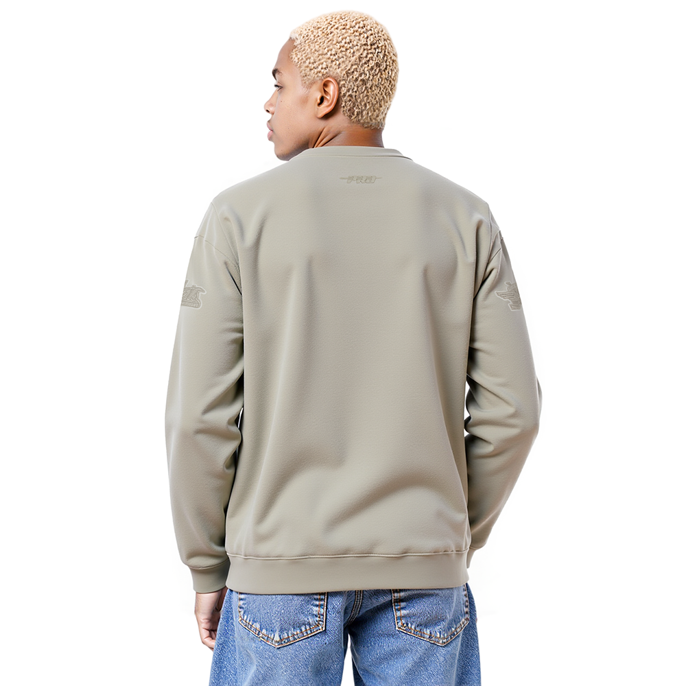 NHL WINNIPEG JETS NEUTRAL MEN'S DROP SHOULDER FLC CREWNECK (TAUPE)