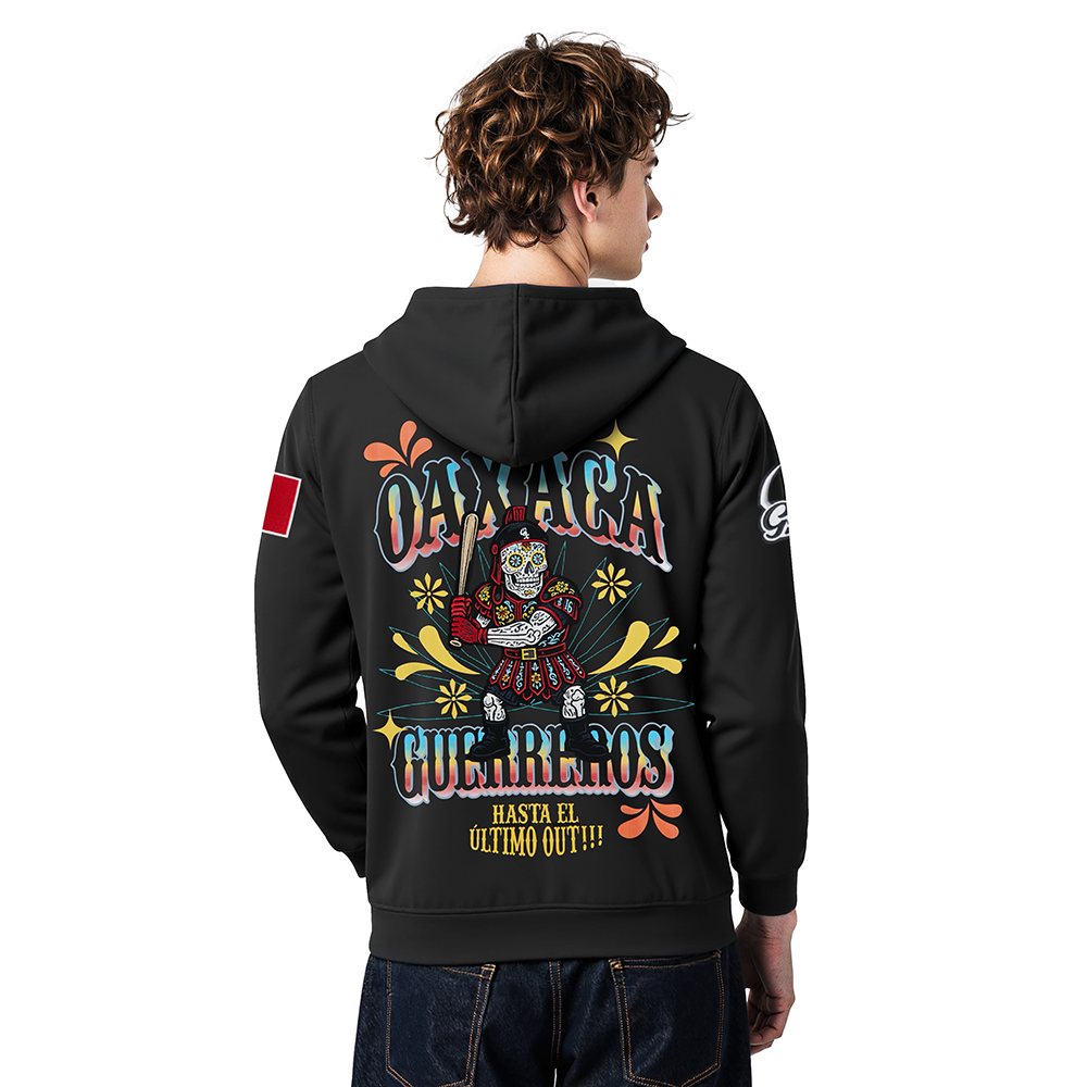 LMB GUERREROS DE OAXACA GRADIENT DDM MEN'S FLC PO HOODIE (BLACK)
