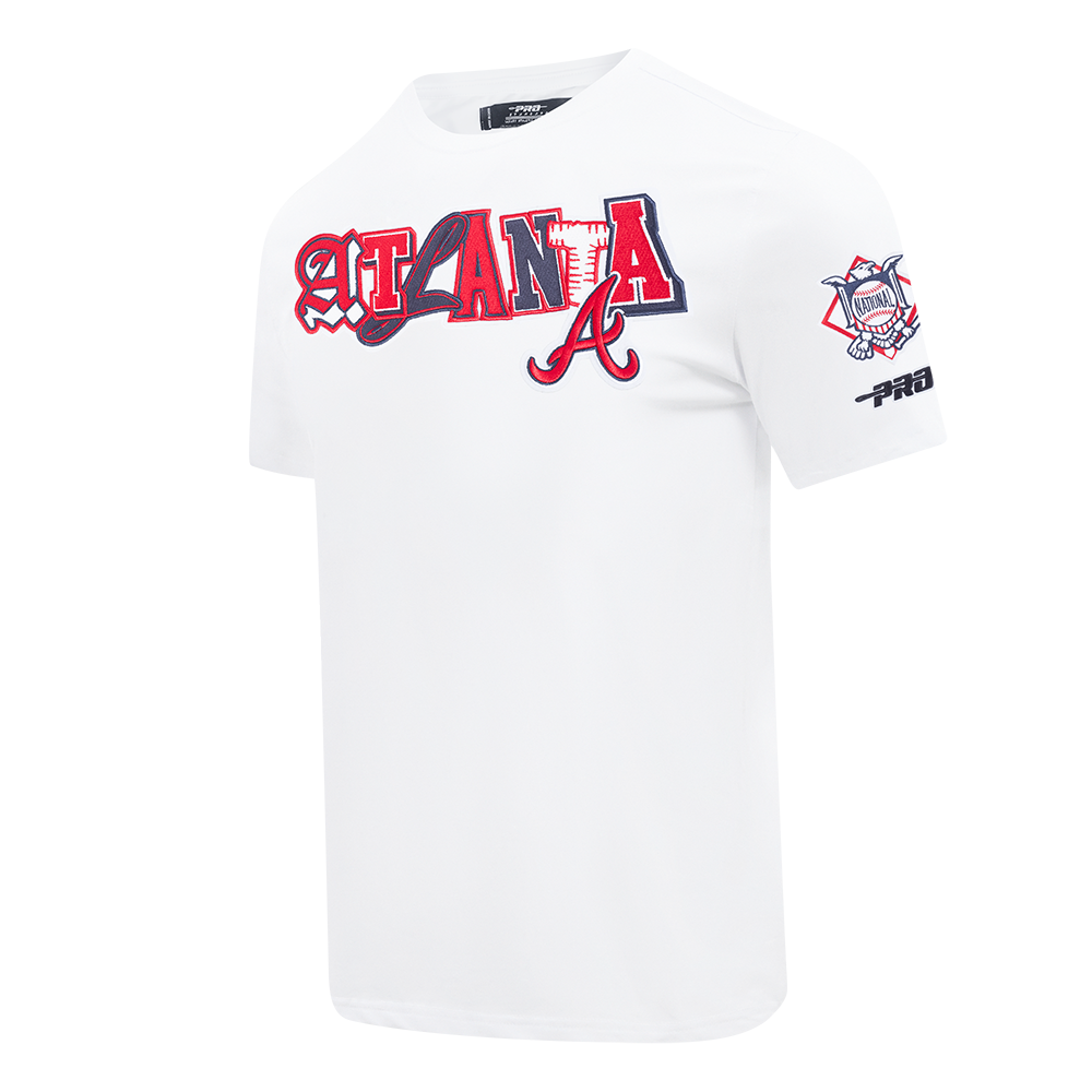 MLB ATLANTA BRAVES CITY RANSOM MEN'S SINGLE JERSEY TEE (WHITE)