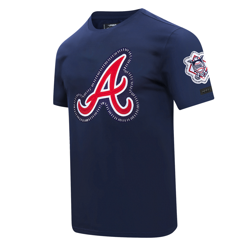 MLB ATLANTA BRAVES DIY PICK STITCH MEN'S SINGLE JERSEY TOP (MIDNIGHT NAVY)