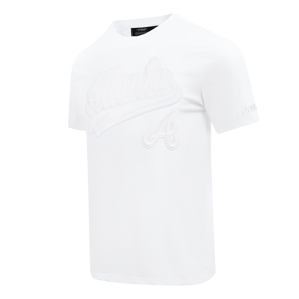 MLB ATLANTA BRAVES WHITE OUT MEN'S SINGLE JERSEY TOP (WHITE)