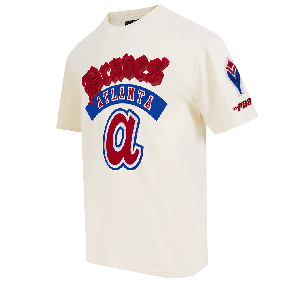 MLB ATLANTA BRAVES BEST OF MEN'S CJ DROP SHOULDER TEE (EGGSHELL)