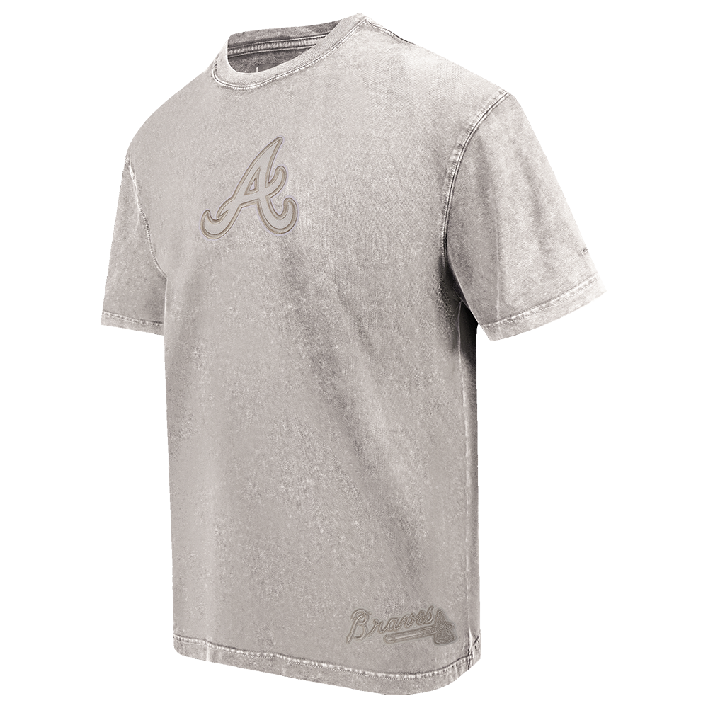 MLB ATLANTA BRAVES WASHED CLASSIC MEN'S ENZYME WASH CJ DROP SHOULDER (WASHED WARM SLATE)