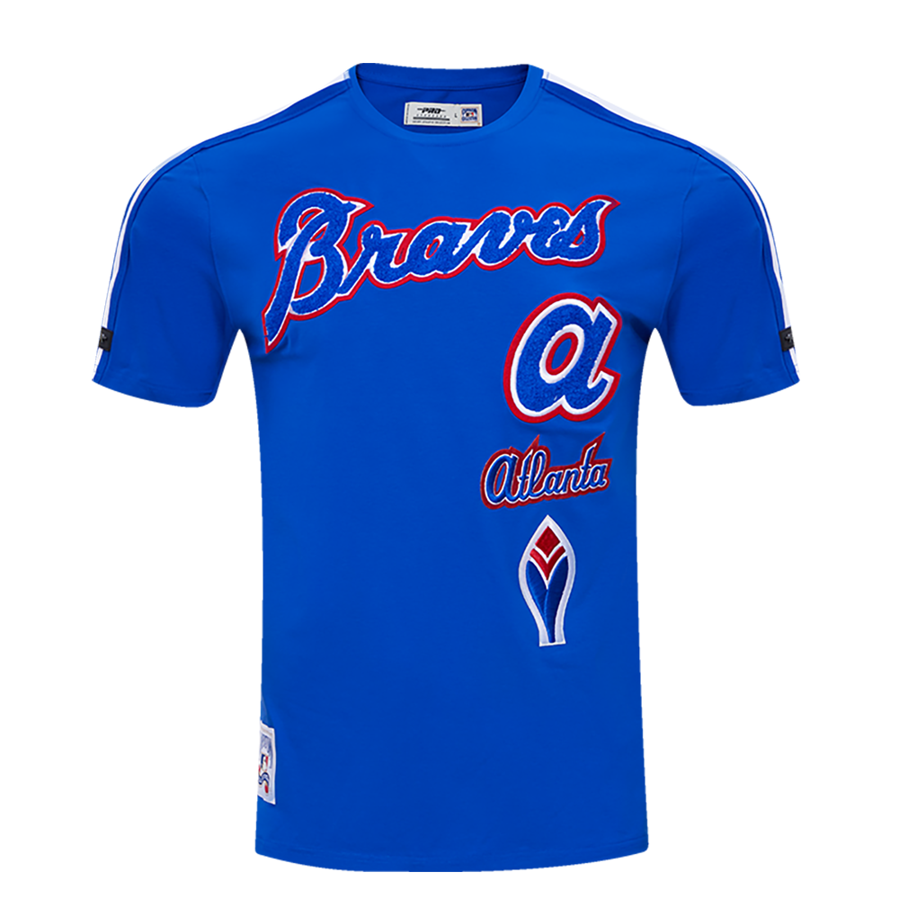 Pro Standard Men's Atlanta Braves Drip Logo Woven Shorts