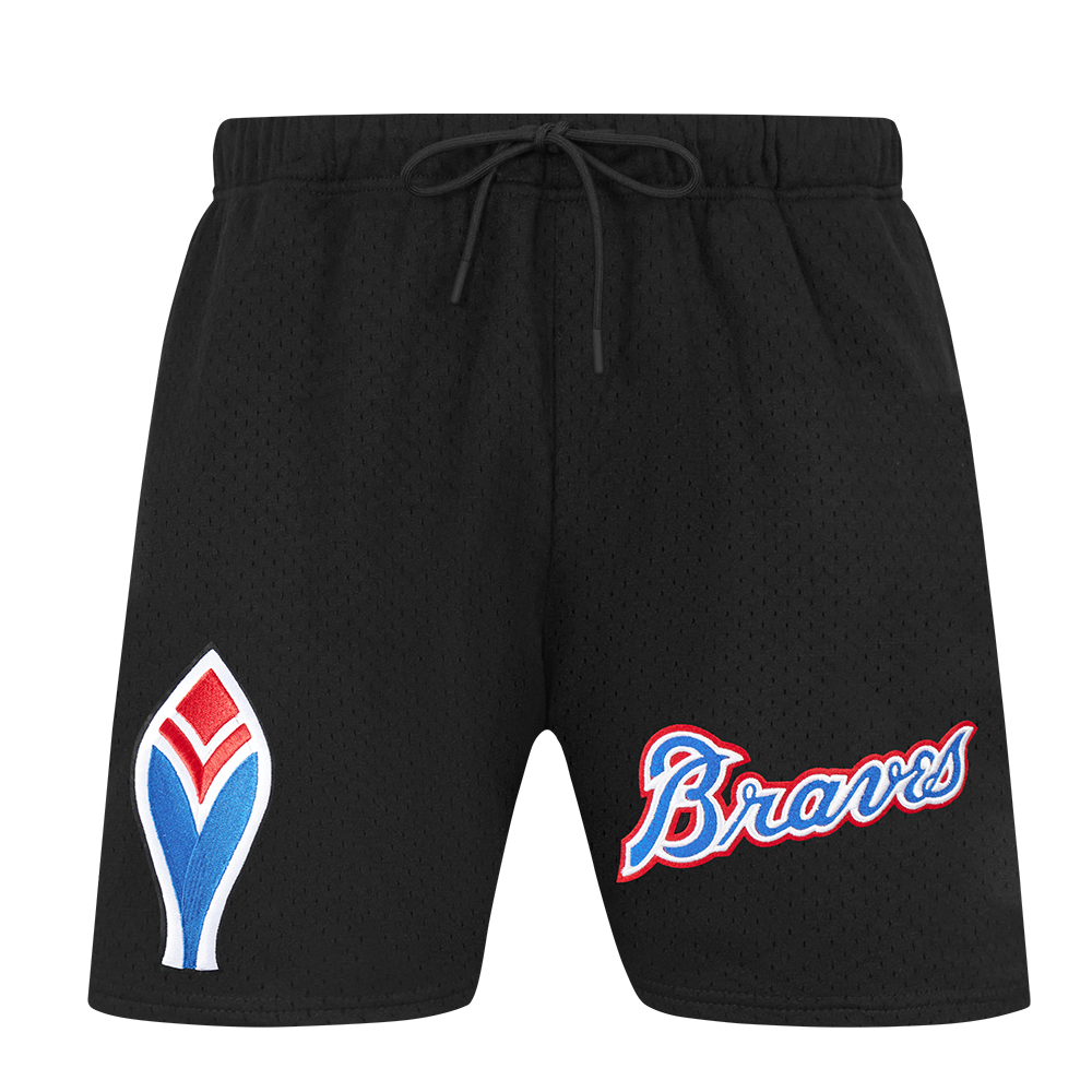 MLB ATLANTA BRAVES SOUVENIR MEN'S MESH SHORT (BLACK)