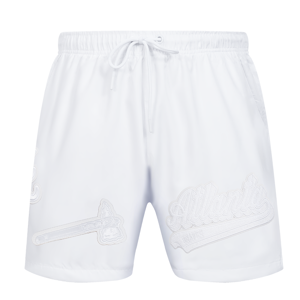 MLB ATLANTA BRAVES WHITE OUT MEN'S WOVEN SHORT (WHITE)