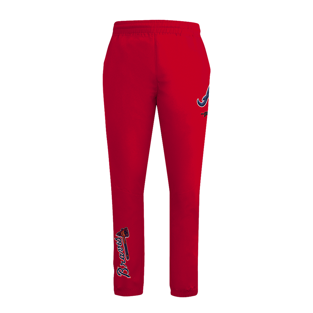 MLB ATLANTA BRAVES CLASSIC WIND SUIT MEN'S WOVEN PANT (RED)
