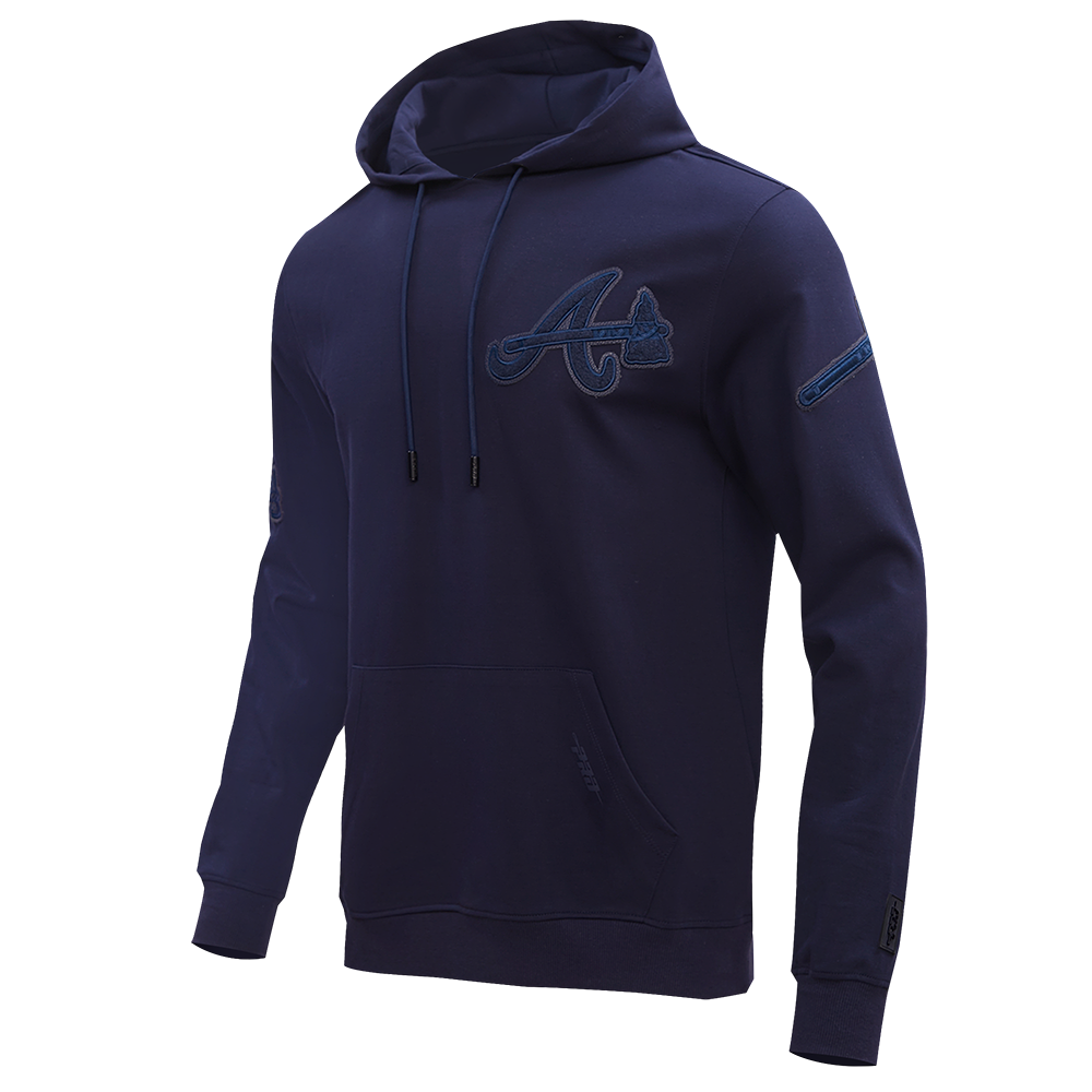 MLB ATLANTA BRAVES TRIPLE TONAL DK PO HOODIE (MIDNIGHT NAVY)