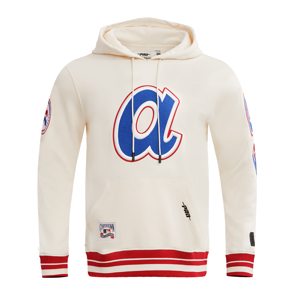 Atlanta Braves Pro Standard Logo Pullover Hoodie - White