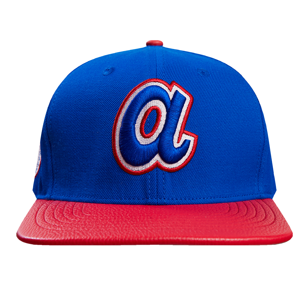 MLB ATLANTA BRAVES RETRO CLASSIC UNISEXS 6 PANEL STRAPBACK ROYAL BLUE Pro Standard