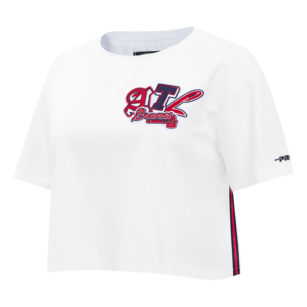 MLB ATLANTA BRAVES CITY RANSOM WOMEN'S SJ BOXY TEE (WHITE)