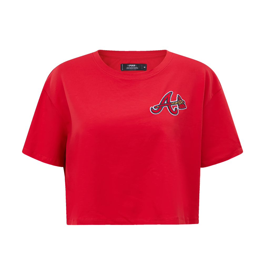 MLB ATLANTA BRAVES CLASSIC WOMEN´S BOXY TEE (RED)