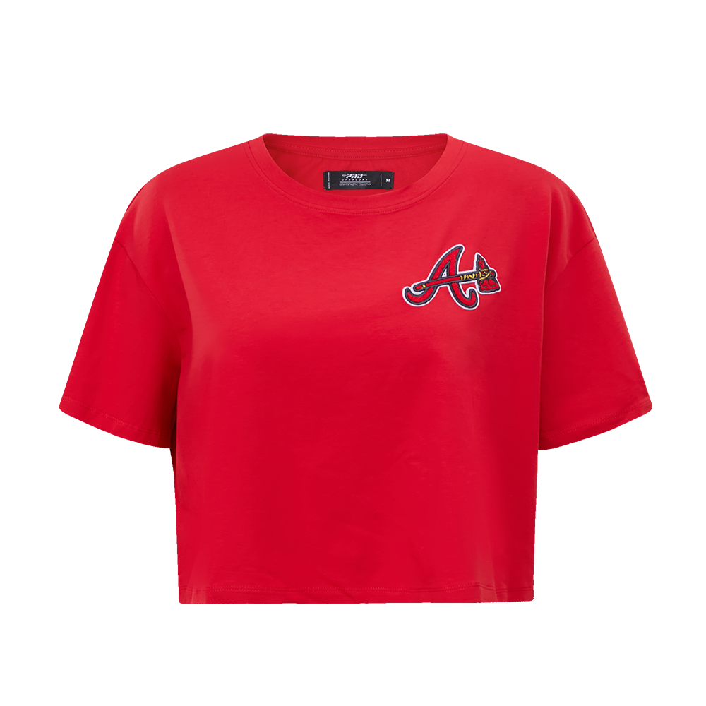 red atlanta braves t shirt