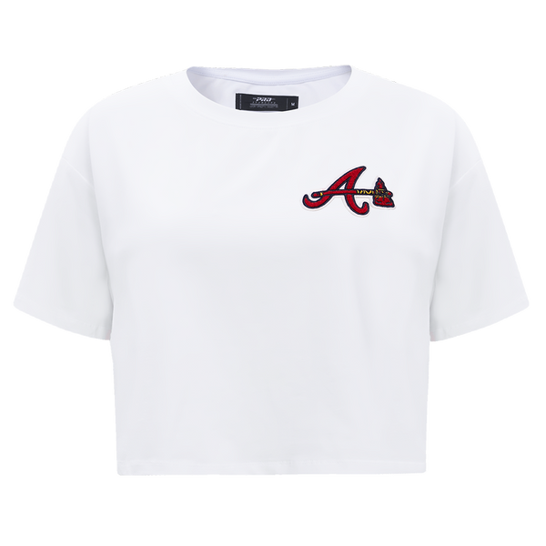 Atlanta Braves - Braves Braves Braves - White Tee – Southern Grace