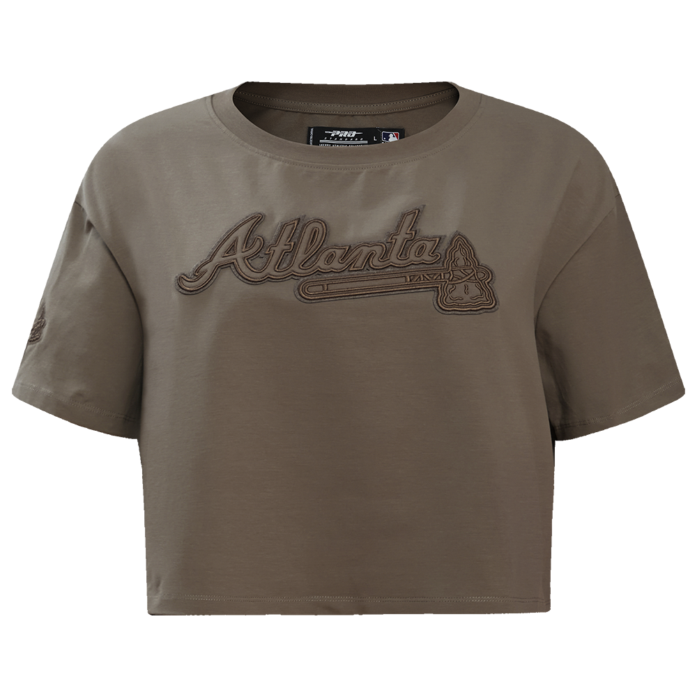 Men Pro Standard Atlanta Braves T-Shirt L / Olive Green