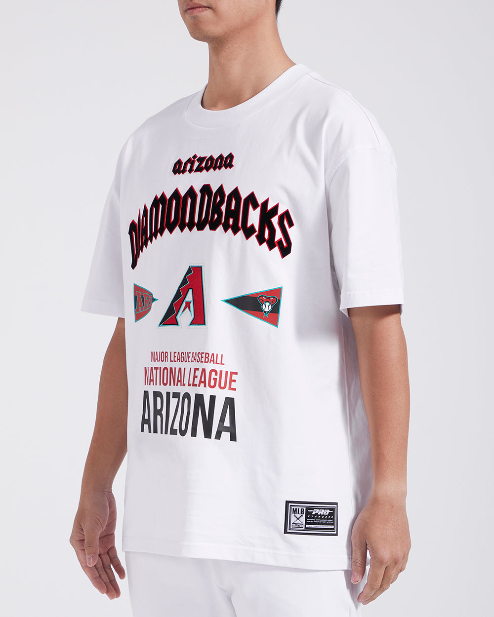 MLB ARIZONA DIAMONDBACKS CITY TOUR CJ DROP SHOULDER TEE (WHITE)