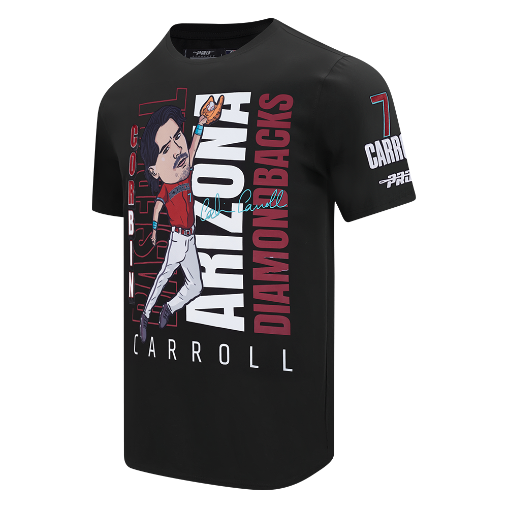 MLB ARIZONA DIAMONDBACKS CORBIN CARROLL #7 REMIX AVATAR SINGLE JERSEY MEN'S TOP (BLACK)