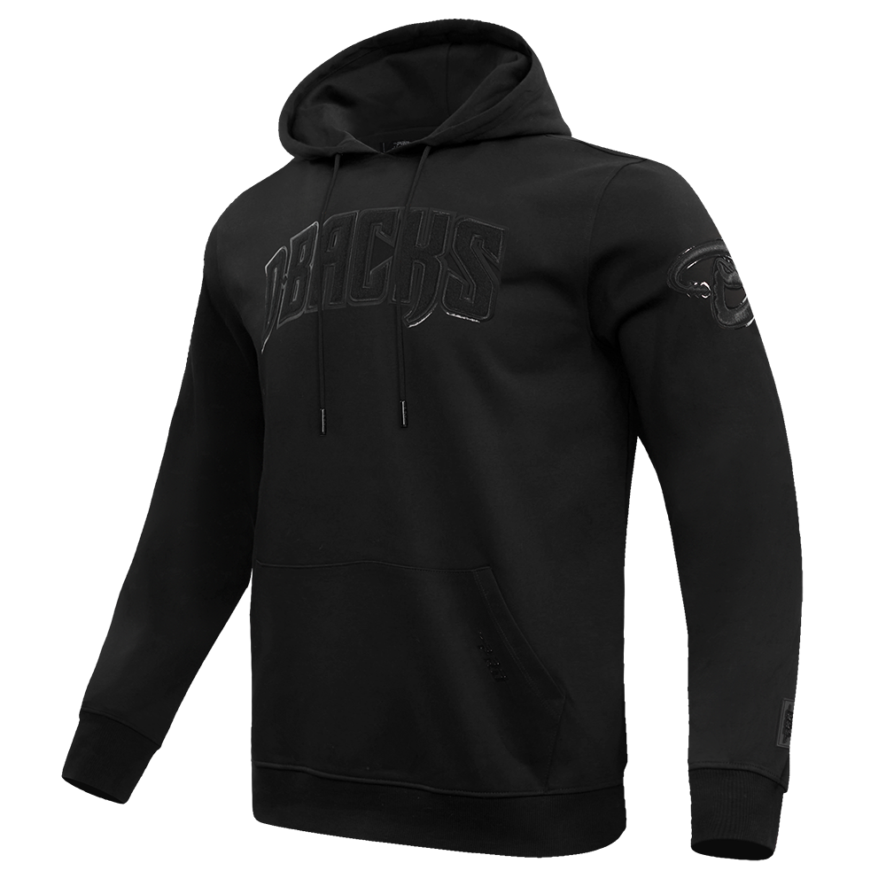 MLB ARIZONA DIAMONDBACKS TRIPLE BLACK DK PULLOVER HOODIE (TRIPLE BLACK)