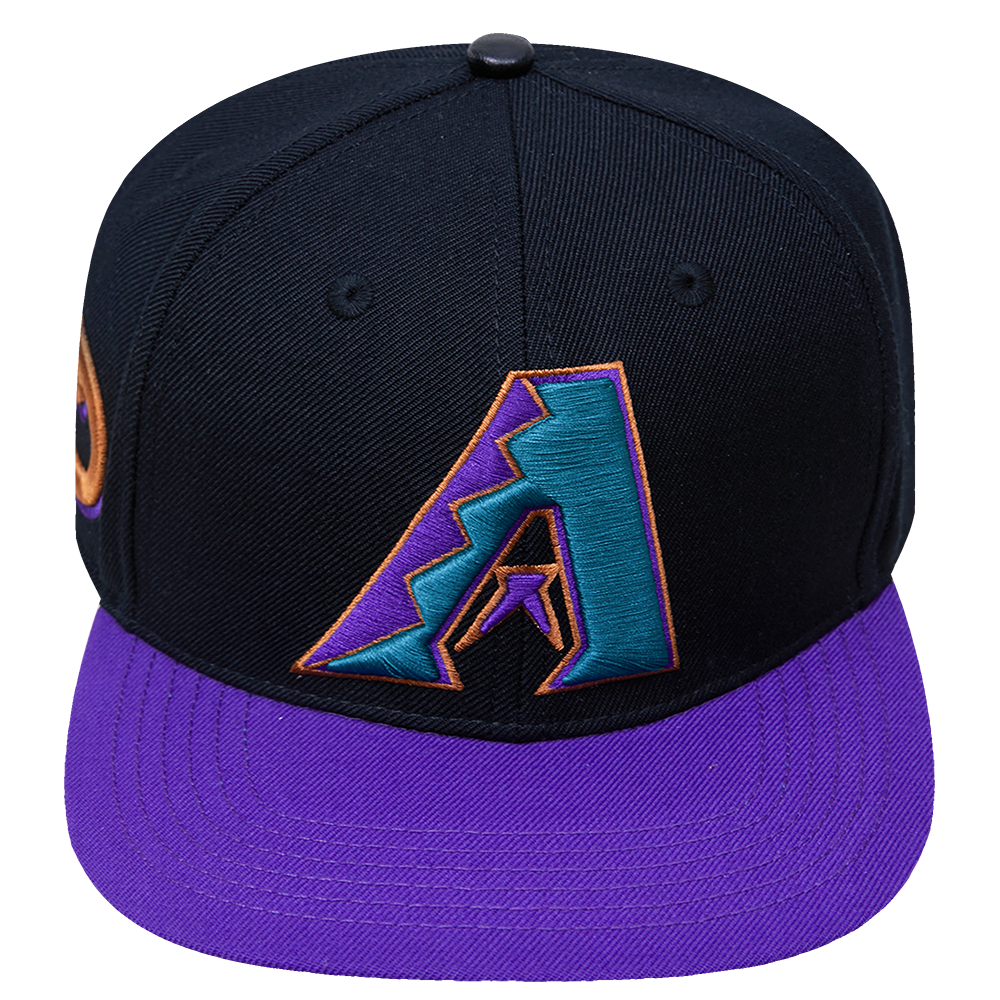 MLB ARIZONA DIAMONDBACKS RETRO CLASSIC UNISEX WOOL SNAPBACK HAT BLACK Pro Standard