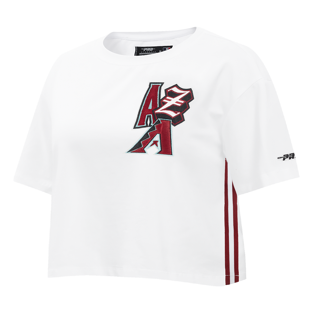 MLB ARIZONA DIAMONDBACKS CITY RANSOM WOMEN'S SJ BOXY TEE (WHITE)