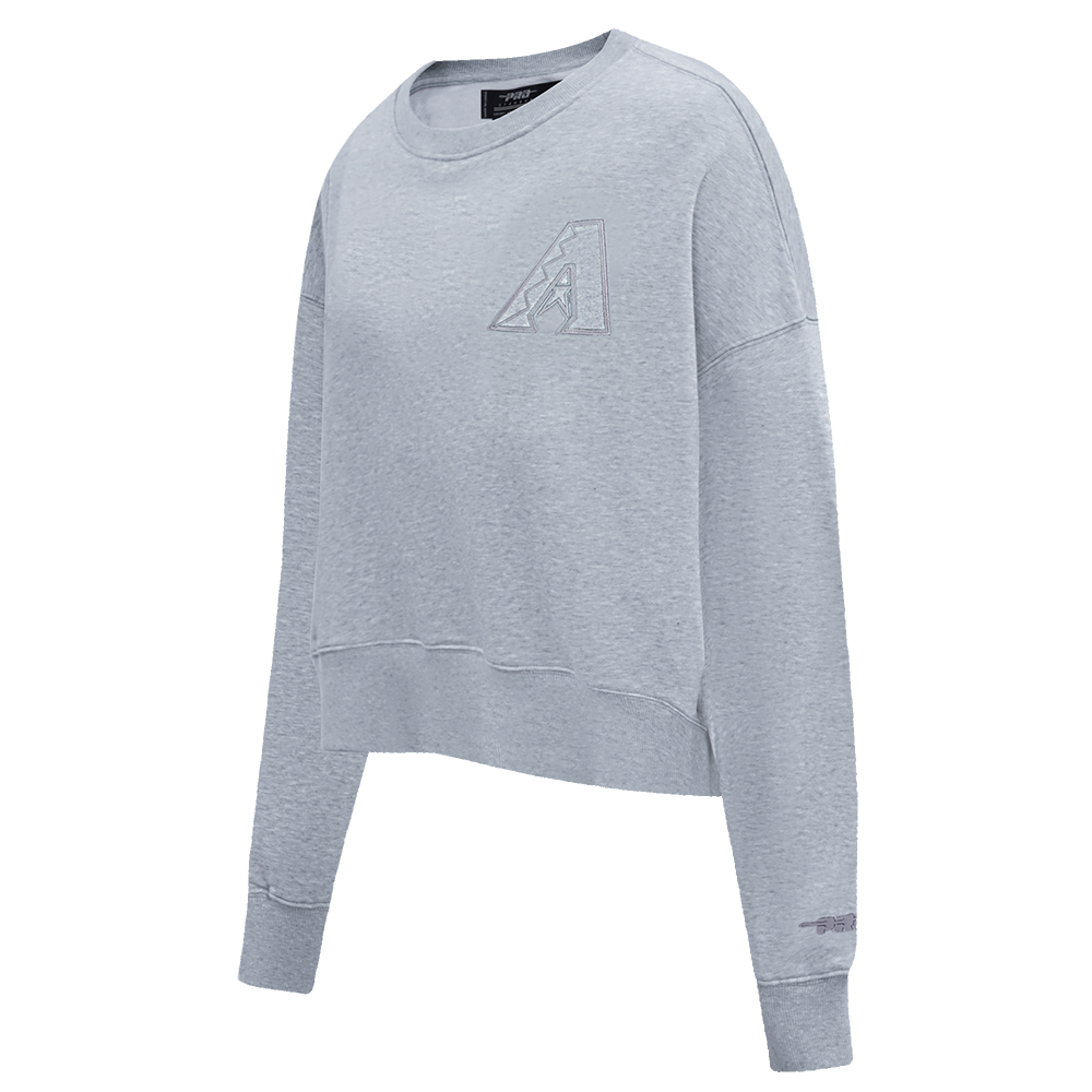 MLB ARIZONA DIAMONDBACKS NEUTRAL FLEECE CREWNECK (DARK HEATHER GRAY)