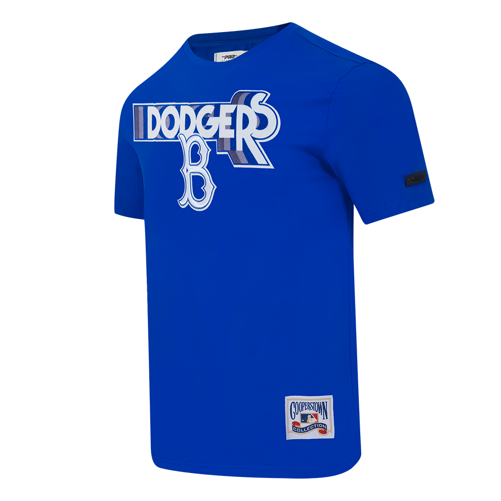 MLB BROOKLYN DODGERS RETRO ELEVATION MEN'S SINGLE JERSEY TOP (ROYAL BLUE)
