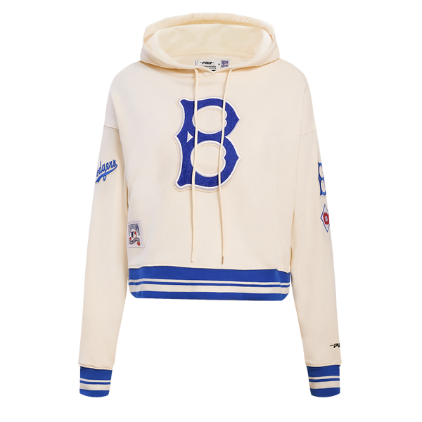 BROOKLYN DODGERS RETRO CLASSIC FLC CREWNECK (EGGSHELL/ ROYAL BLUE