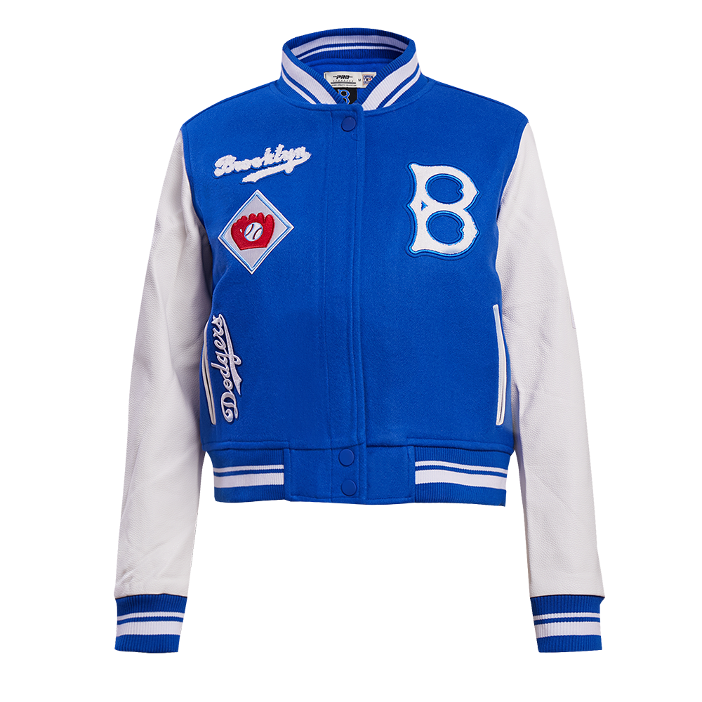 Varsity Brooklyn Dodgers Blue and White Jacket