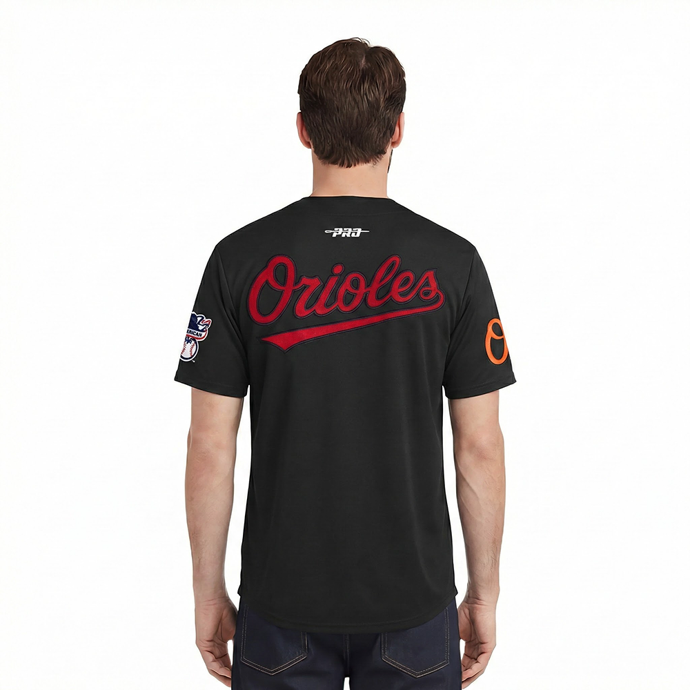 MLB BALTIMORE ORIOLES CITY RANSOM MEN'S SINGLE JERSEY TEE (BLACK)