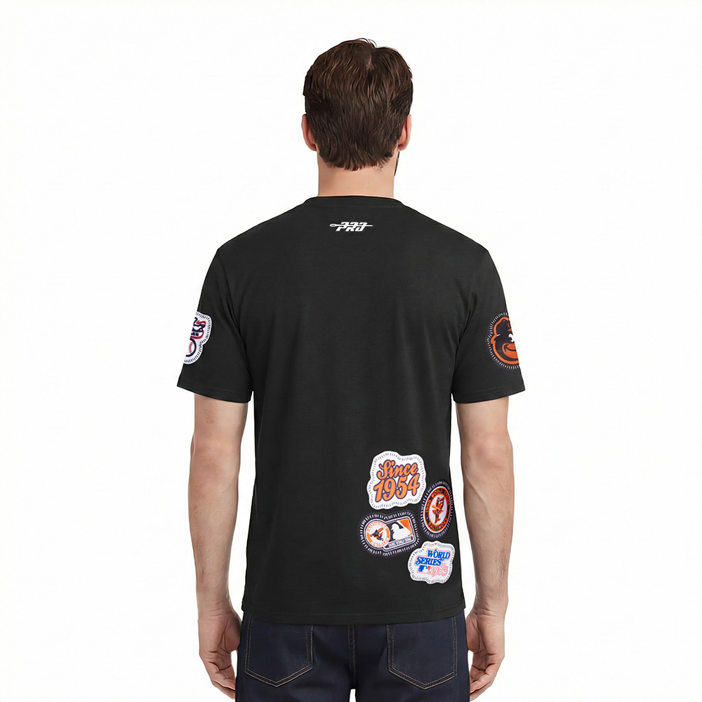 MLB BALTIMORE ORIOLES DIY PICK STITCH MEN'S SINGLE JERSEY TOP (BLACK)