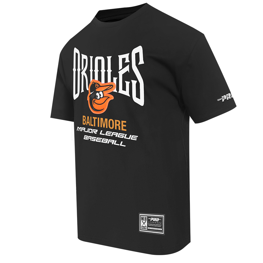 MLB BALTIMORE ORIOLES CITY TOUR 2.0 MEN'S COTTON JERSEY DROP SHOULDER TOP (DARK HEATHER GRAY)