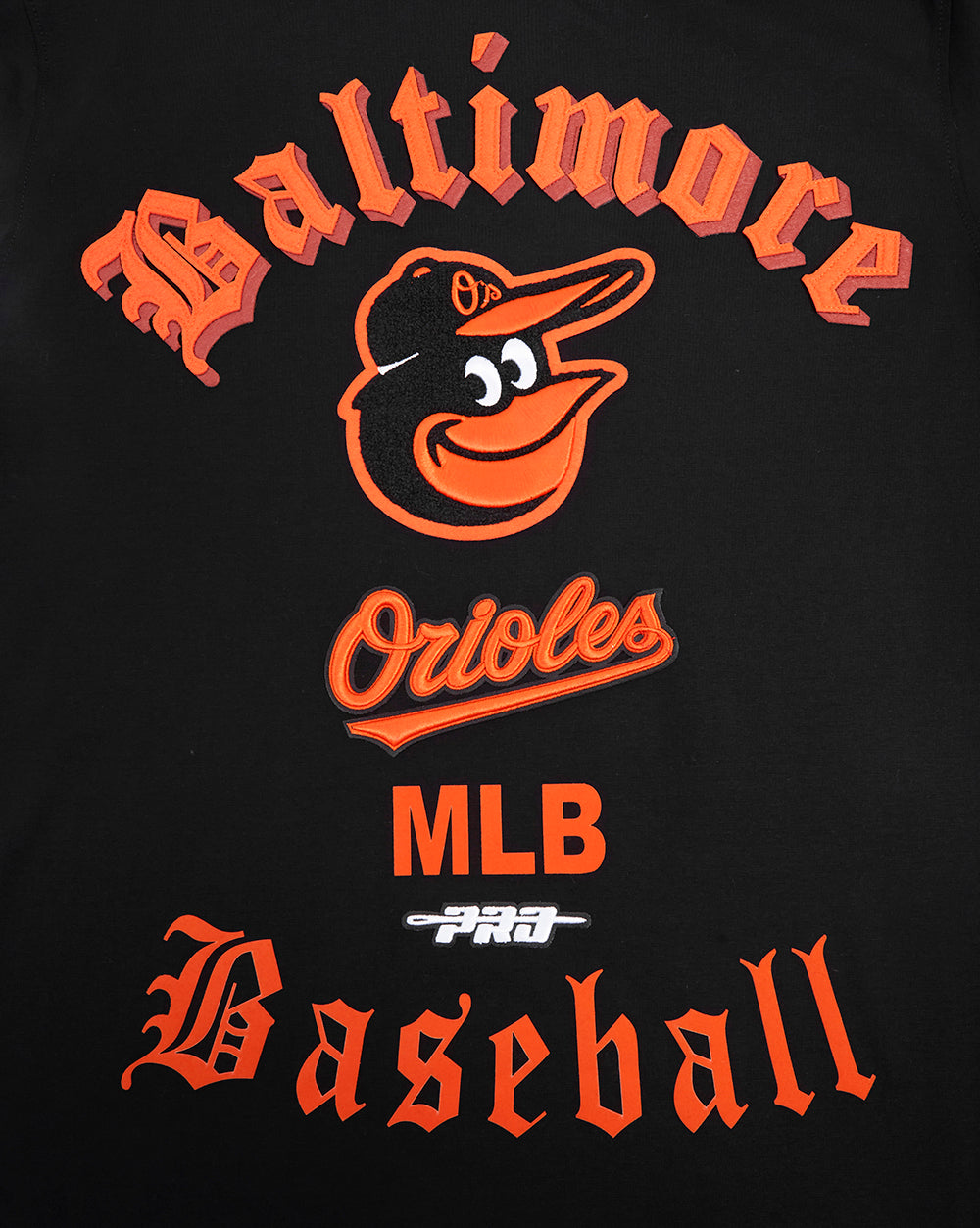 MLB BALTIMORE ORIOLES OLD ENGLISH MEN'S TOP (BLACK) – Pro Standard