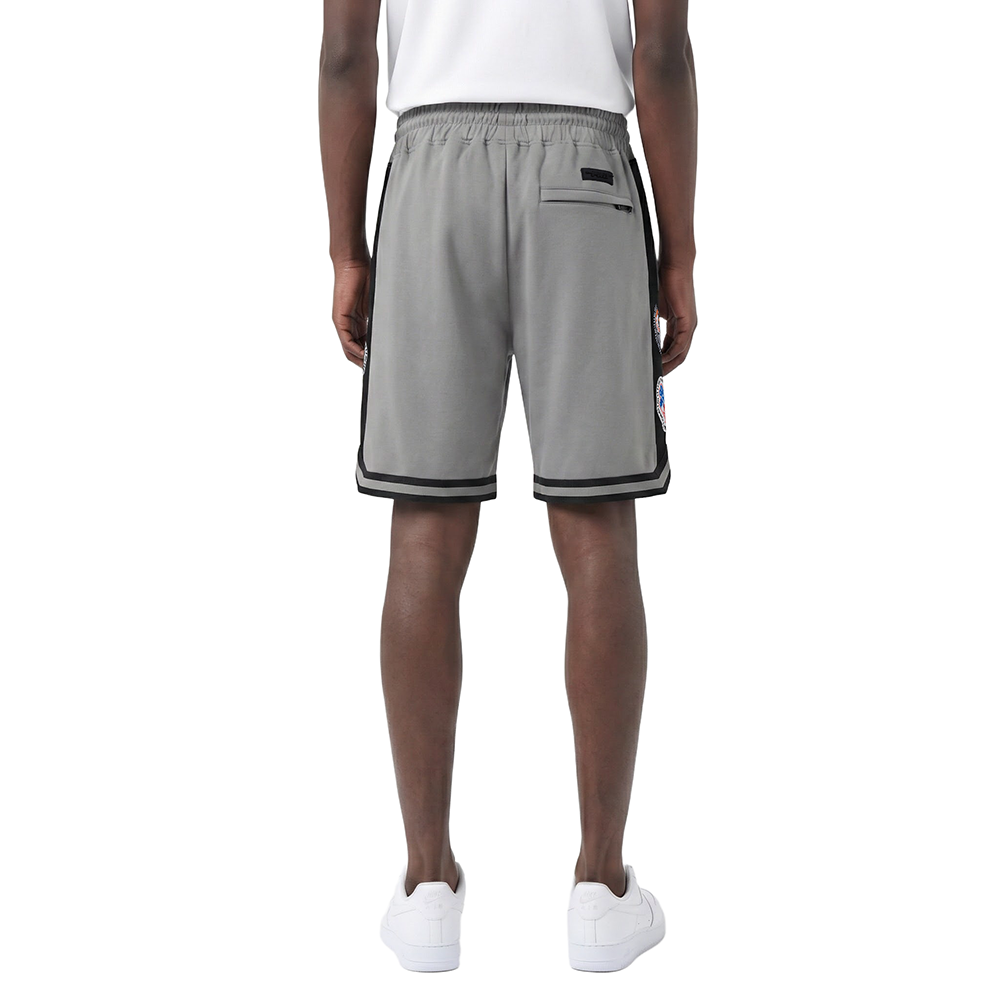 MLB BALTIMEN'SORE ORIOLES DIY PICK STITCH MEN'S DOUBLE KNIT 2.0 SHORT (GRAY/BLACK)