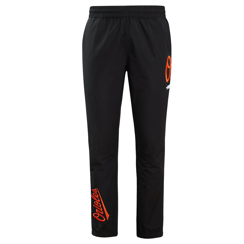 MLB BALTIMORE ORIOLES CLASSIC WIND SUIT MEN'S WOVEN PANT (BLACK)