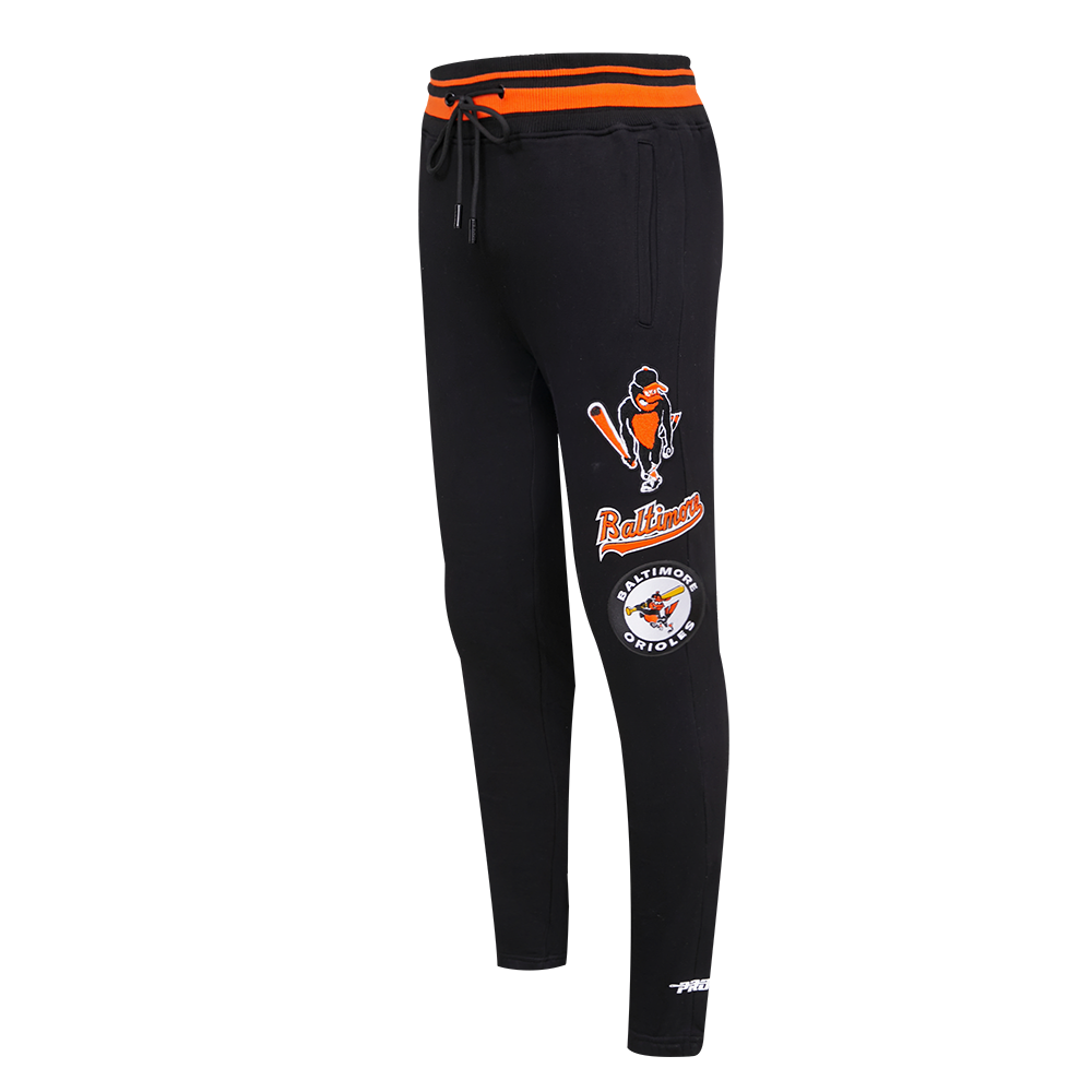 MLB BALTIMORE ORIOLES RETRO CLASSIC MEN S SWEATPANT BLACK ORANGE Pro Standard