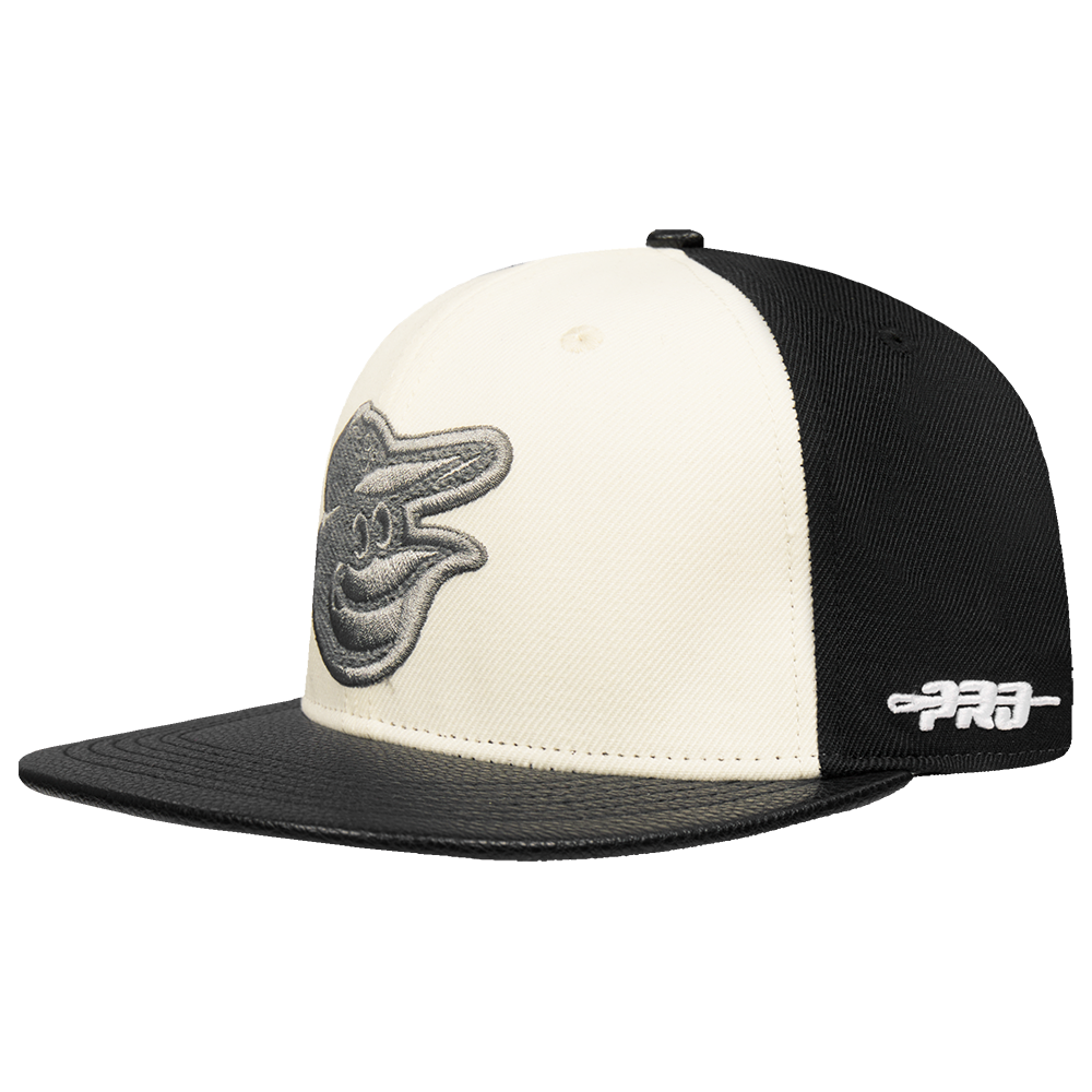 MLB BALTIMORE ORIOLES REVERSE FRENCH TERRY WOOL BLEND PRO SIX ST (EGGSHELL/ BLACK)