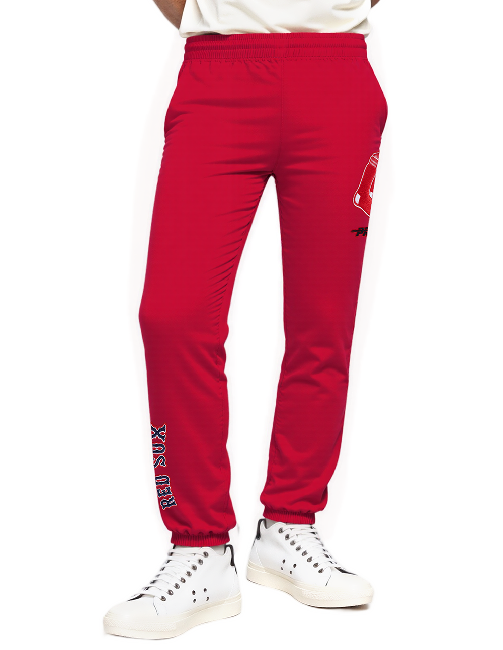 MLB BOSTON RED SOX CLASSIC WIND SUIT MEN'S WOVEN PANT (RED)
