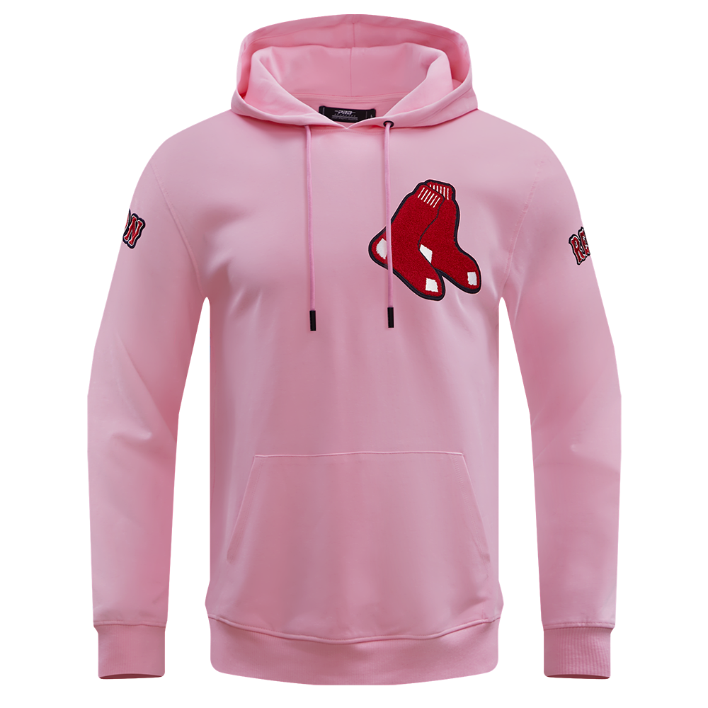 BOSTON RED SOX CLASSIC CHENILLE DK PO HOODIE (PINK)