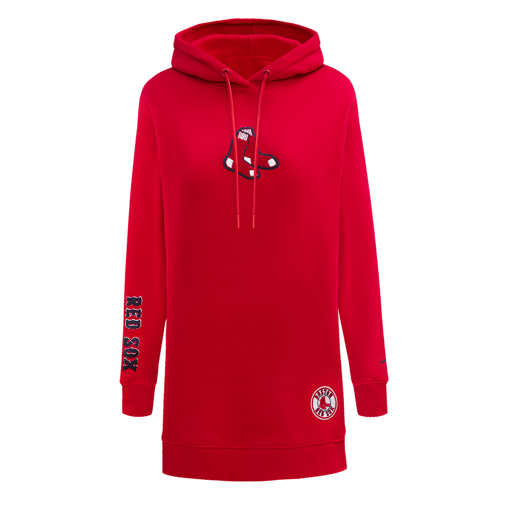 BOSTON RED SOX CLASSIC FLC HOODIE DRESS (RED) – Pro Standard